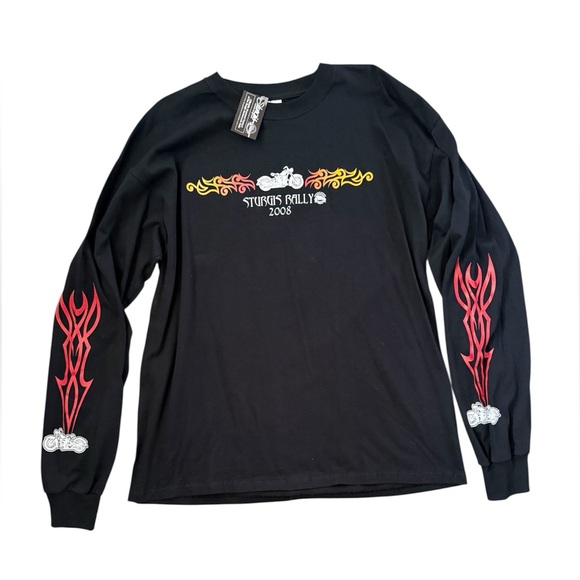 Gildan Other - Sturgis 2008 Motorcycle Rally Black Gildan Crew Neck Shirt NWT